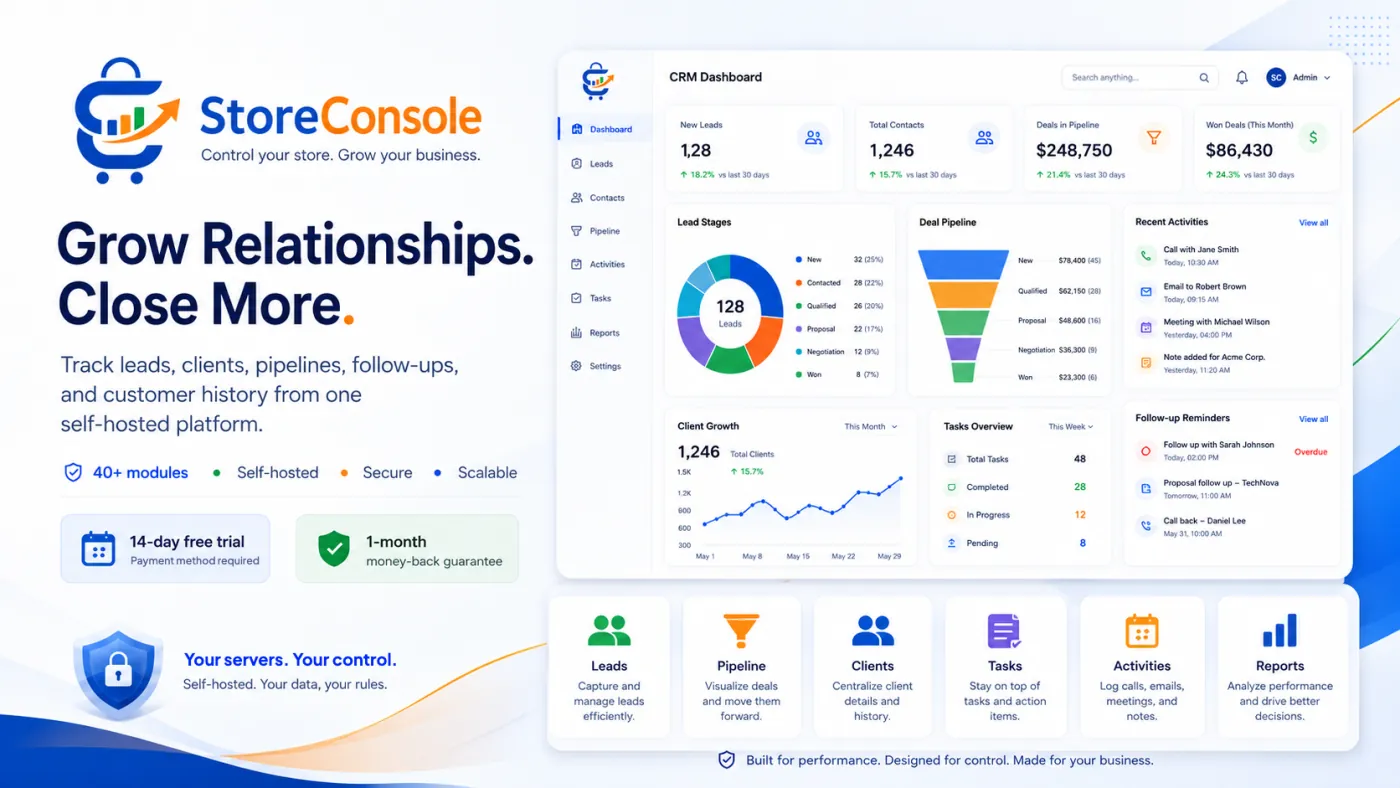 CRM operating inside Store Console
