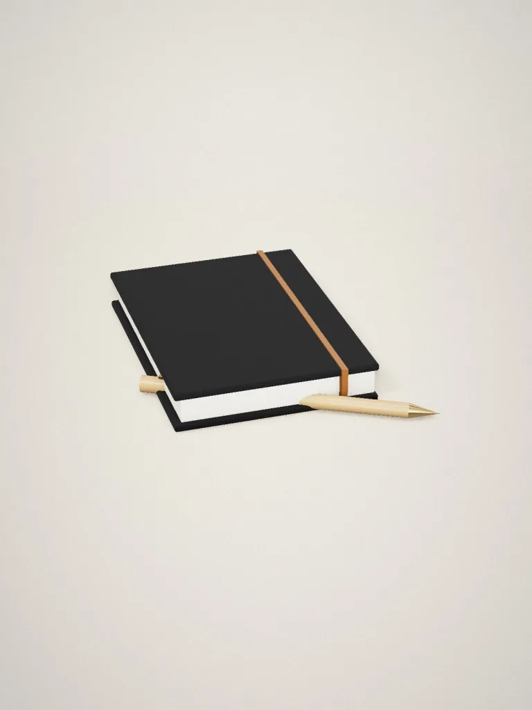 Linen Notebook, Ink — image 1 of 1